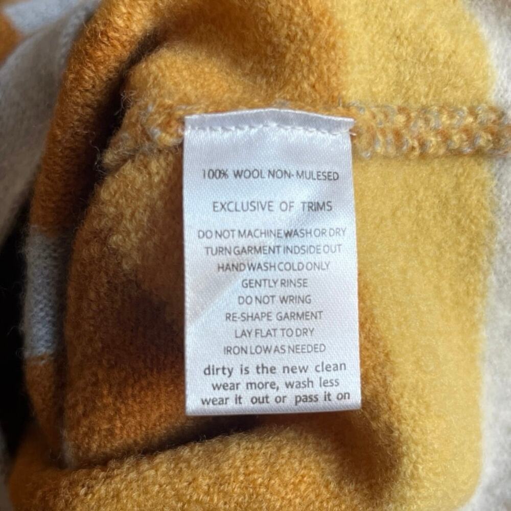 Toad & Co Heartfelt Poncho Hooded Wool Striped Sweater Women's Size Medium - Picture 5 of 7
